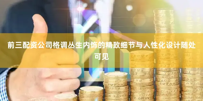 前三配资公司格调丛生内饰的精致细节与人性化设计随处可见