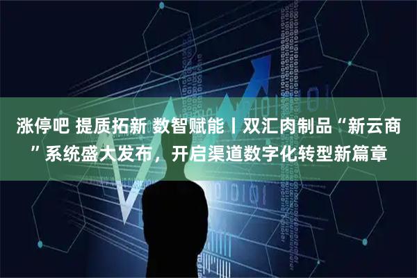 涨停吧 提质拓新 数智赋能丨双汇肉制品“新云商”系统盛大发布，开启渠道数字化转型新篇章